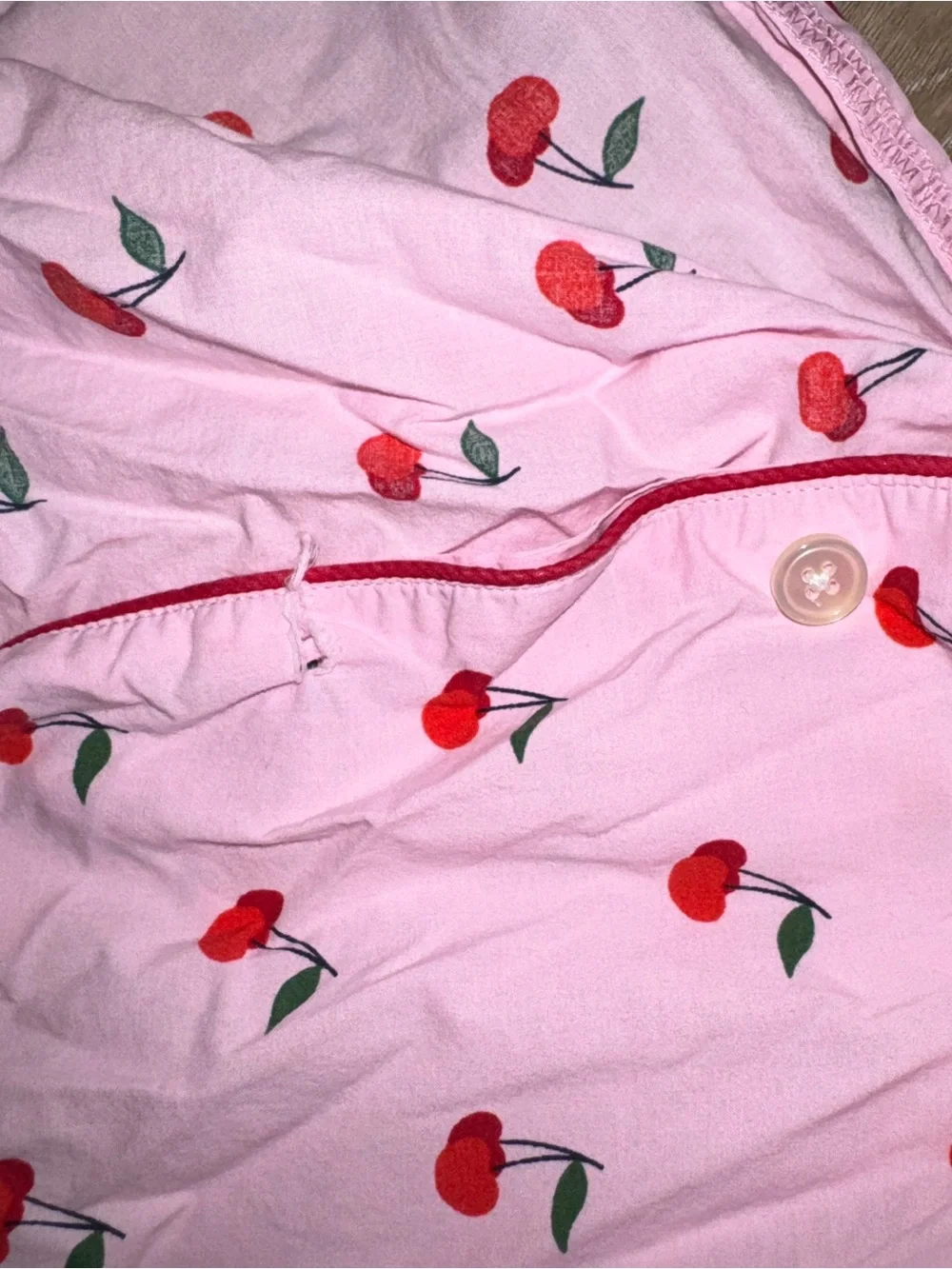 J. Crew Pink Cherry-Print Short Pajama Set - Picture 6 of 6
